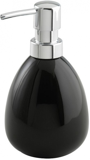 Wenko dávkovač mydla 370 ml keramický čierny