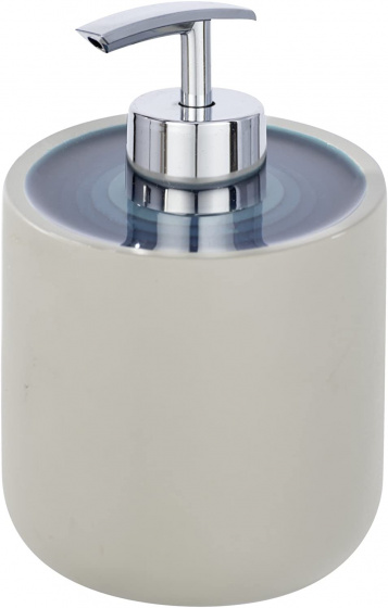 Wenko dávkovač mydla Planet 370 ml polyresin sivý