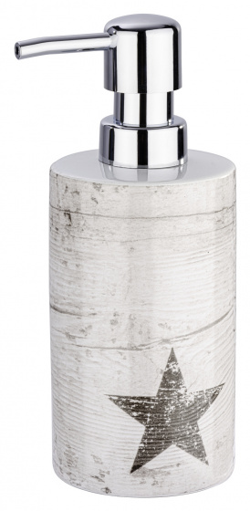 Wenko dávkovač mydla Star 360 ml 7 x 18 cm keramická taupe