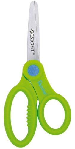 Westcott kinderschaar microban junior 13 cm staal groen