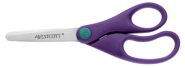 Westcott schaar junior 13 cm staal zilver/paars