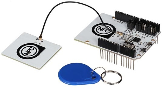 Whadda shield nfc/rfid arduino 13.56 mhz 69 x 54 x 24 mm wit