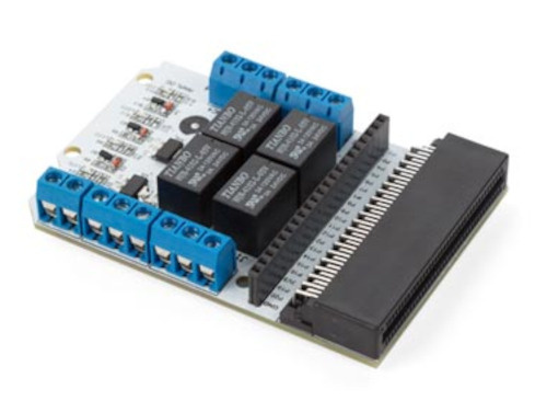 Whadda relaismodule 4 kanaals microbit 57 x 80 mm wit