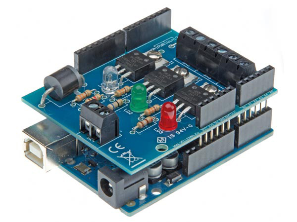 Whadda rgb schild arduino 75 x 55 x 25 mm blauw