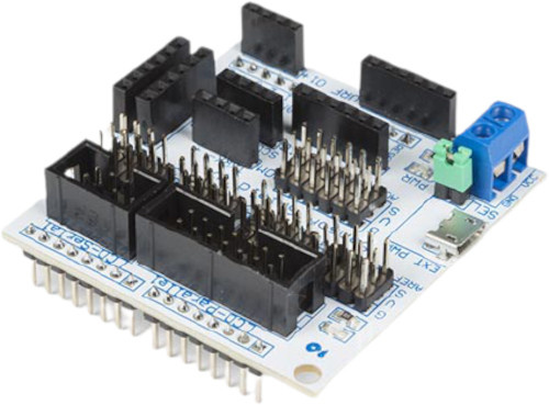 Whadda sensor shield arduino/uno/mega 128 x 64 lcd wit/zwart