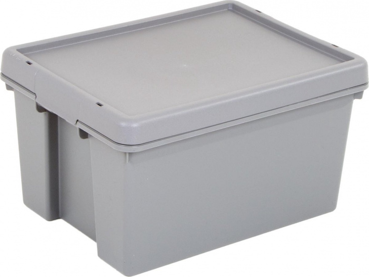 Wham úložný box Bam Upcycled 16 litrový šedý
