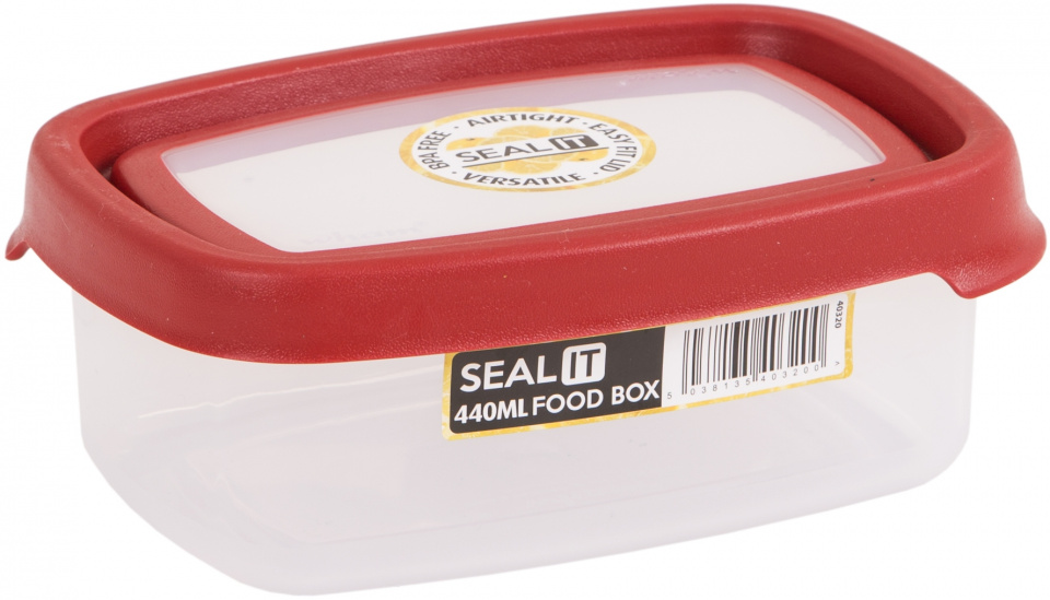Wham nádoby na čerstvé potraviny Seal It 440 ml červená 3 kusy