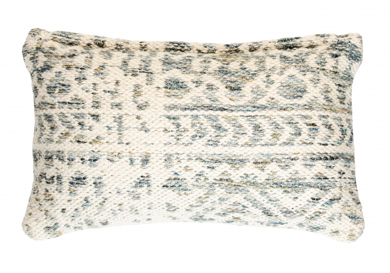 White label vankúš Liv 50 x 30 cm polybavlna bielo/modrá