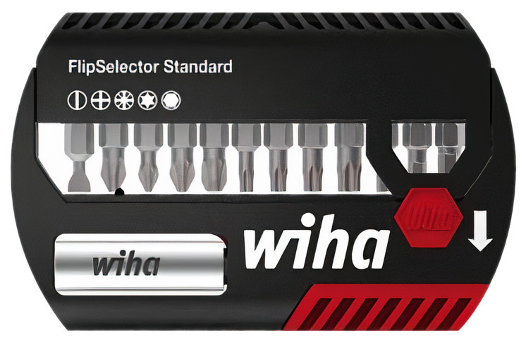 Wiha sada bitov FlipSelector Standard 25 mm oceľ čierna 13 ks