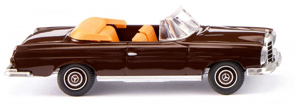 WIKING miniatúrne auto Mercedes-Benz 280 SE Cabrio 1:87 hnedá