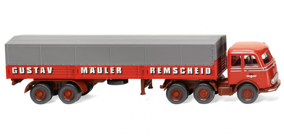WIKING miniatúrny nákladiak MB LPS333 1:87 červený