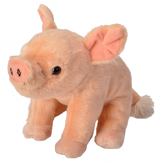 cuddly piglet 20 cm plush pink
