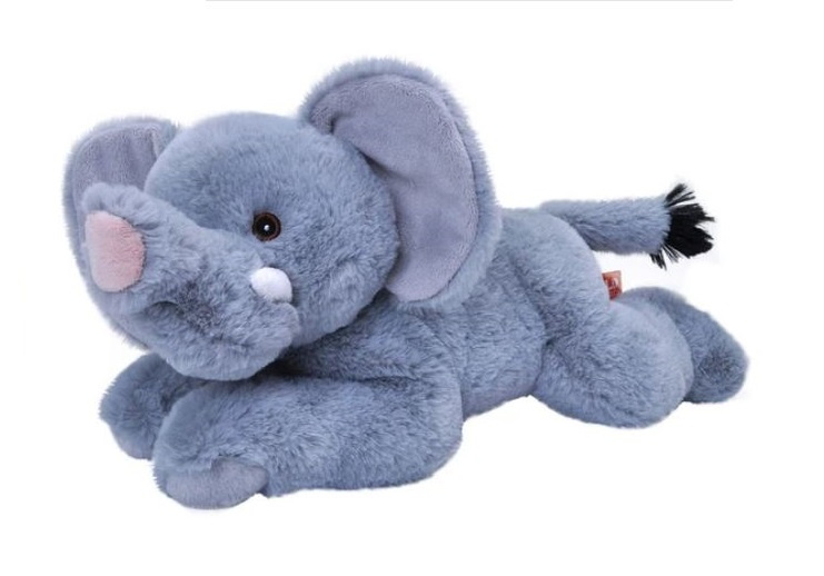 Wild Republic knuffel olifant ecokins junior 30 cm pluche blauw