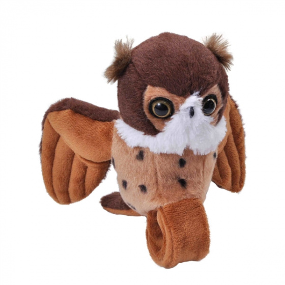 cuddly owl 30 cm plush brown