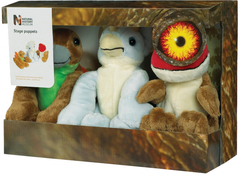 Wild Republic knuffels natural history museum 15 cm 3 delig