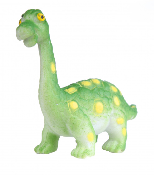 Wild Republic speelfiguur brachiosaurus 5 cm rubber groen