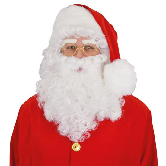 Witbaard tvárová súprava Santa Claus syntetická biela 3-dielna