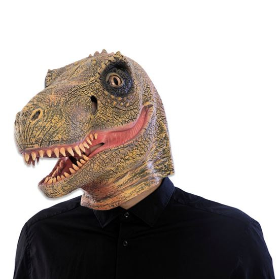 Witbaard tvárová maska ??Raptor pohyblivá čeľusť hnedá jednoveľkosť