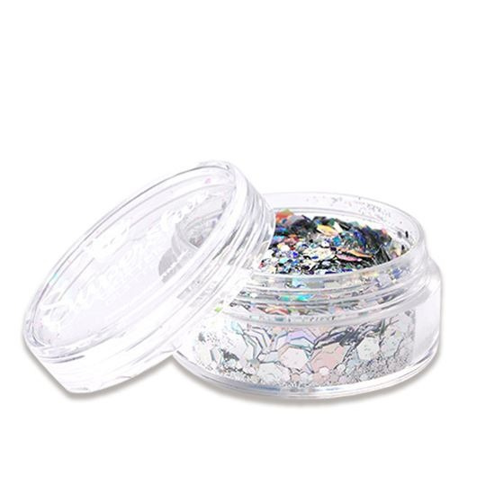 Witbaard makeup Chunky Glitter 8 ml laser strieborný
