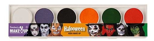 Witbaard makeup paleta vodný základ Halloween 6 farieb