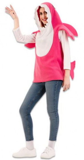 Witbaard pulóver Shark dámsky polyester ružový/biely veľkosť M/L