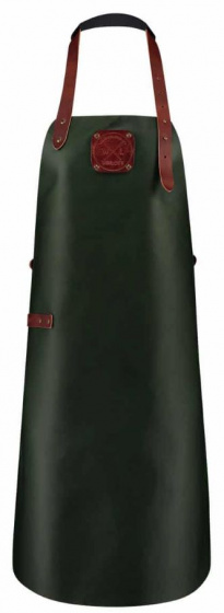 Witloft zástera XXL 90 x 73 cm koža zelená/koňaková