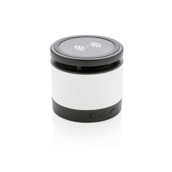 XD Collection speaker/oplader 2 in 1 9 cm abs zwart/wit 2 delig