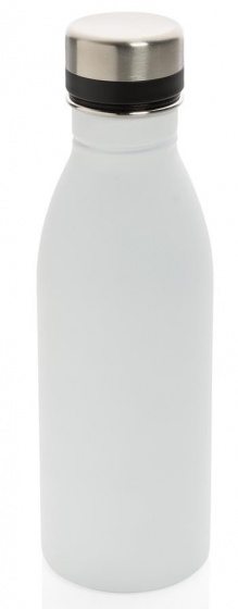 drinking bottle Deluxe 500 ml RVS white/silver