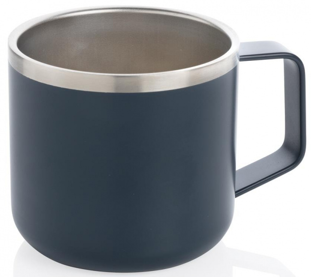 camping cup 350 ml stainless steel blue