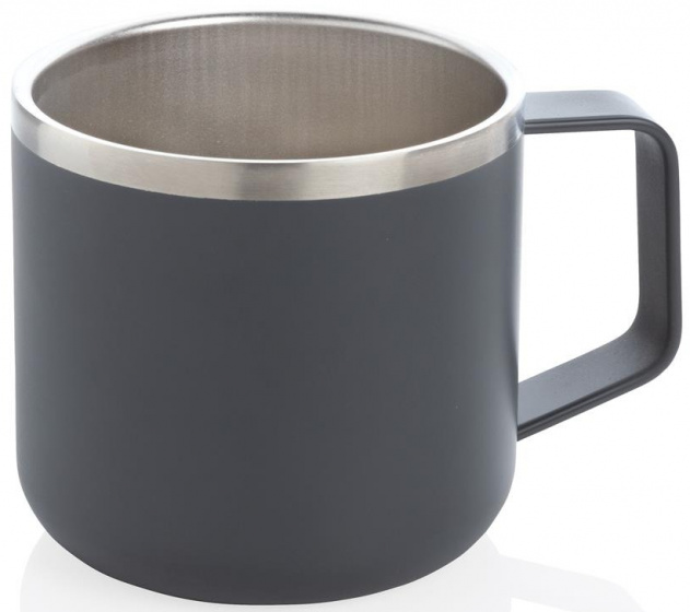 camping cup 350 ml stainless steel grey