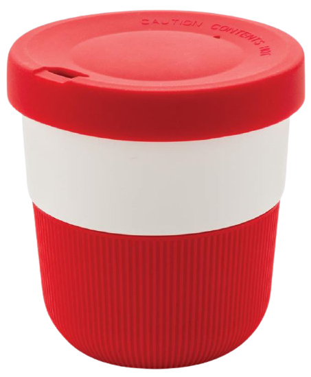 XD Collection hrnček na kávu to go 8,6 cm zeleninová červená