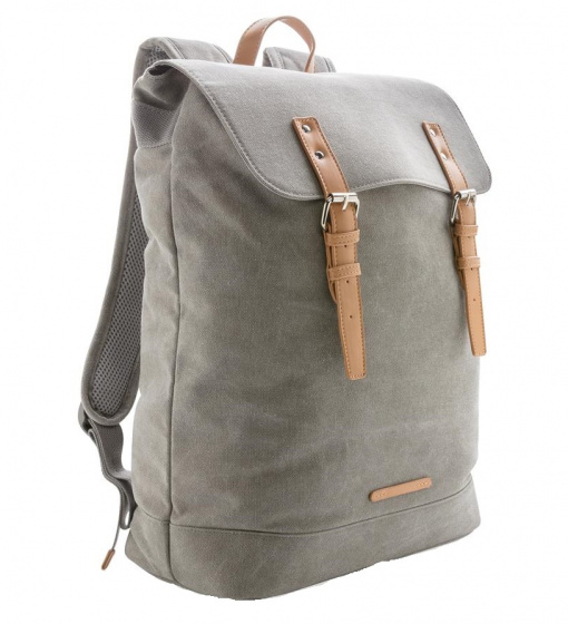 XD Collection Batoh na notebook 19L 44 cm plátno sivý/hnedý