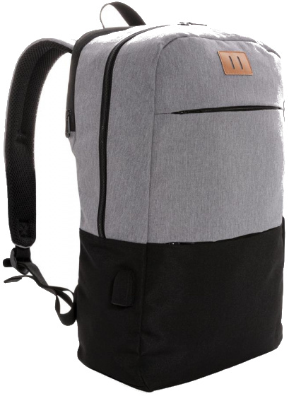 XD Collection taška na notebook 15,6 palcový polyester čierno/šedá