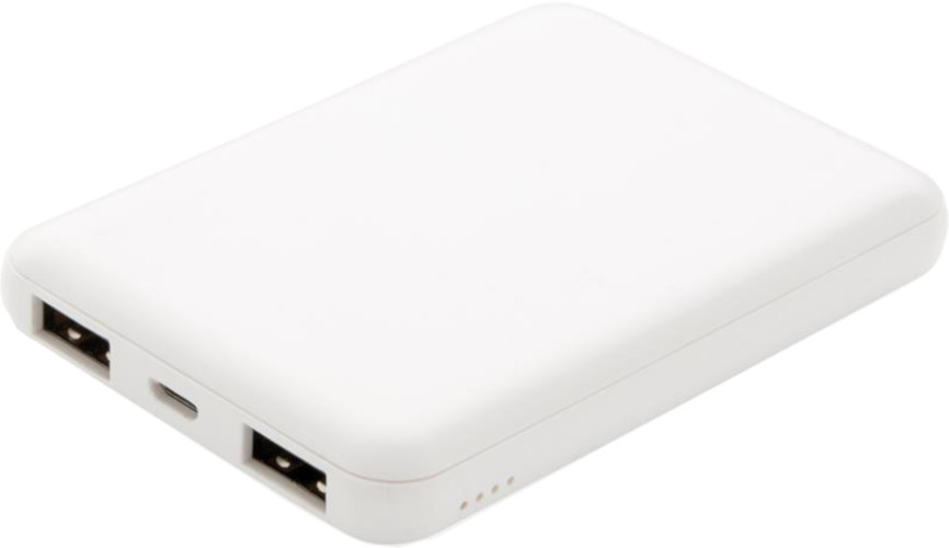 powerbank 5000 mAh 2 USB ports white
