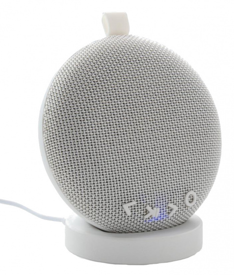 XD Collection speaker met oplaadstation bluetooth 15 cm wit