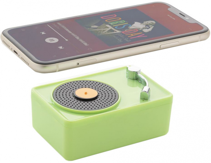 XD Collection reproduktor Mini Vintage Bluetooth 7,5 cm 3W zelený
