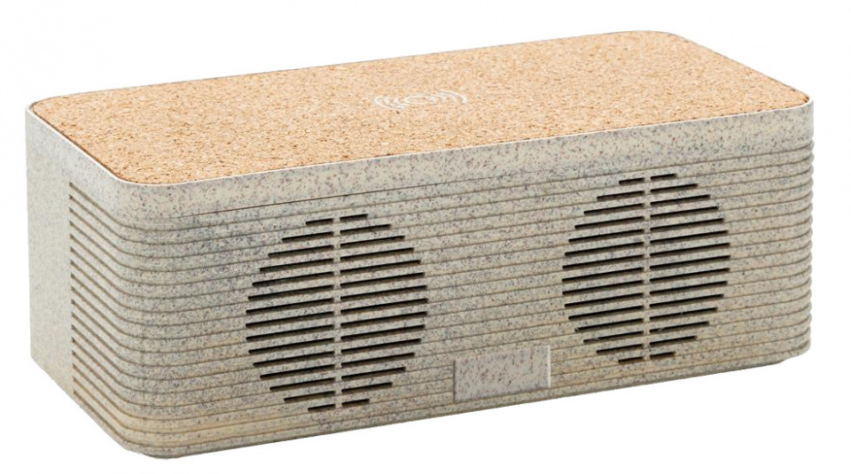 XD Collection speaker/oplader bluetooth 5w 16 cm abs/tarwestro beige