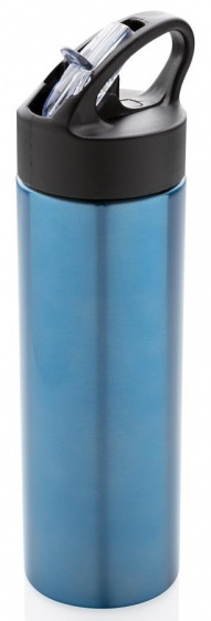 XD Design športová fľaša 0,5 litra 22,5 cm nerez/polypropylén modrá