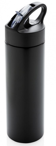 XD Design športová fľaša 0,5 litra 22,5 cm nerez/polypropylén čierna