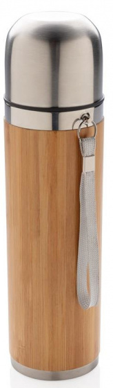 XD Design termoska Bamboo 0,45l nerez / bambus hnedá