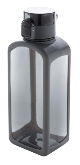 drinking bottle with lock 600 ml silicone black