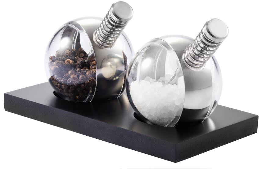 XD Xclusive peper en zoutmolen Planet 16 cm RVS zwart XD Xclusive peper en zoutmolen Planet 16 cm RVS zwart