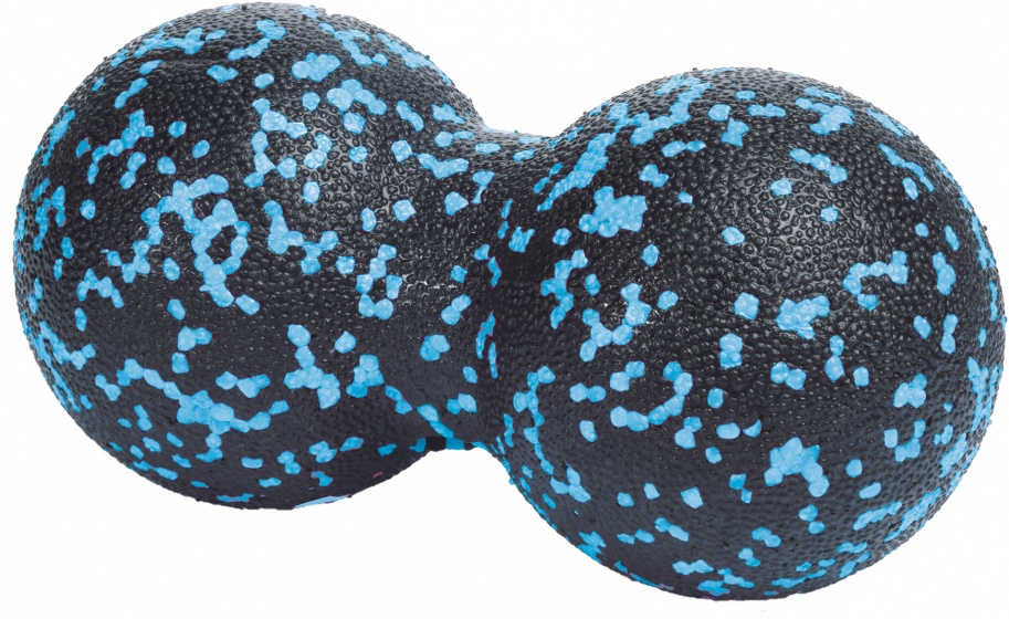 double massage balls black/blue 16 cm
