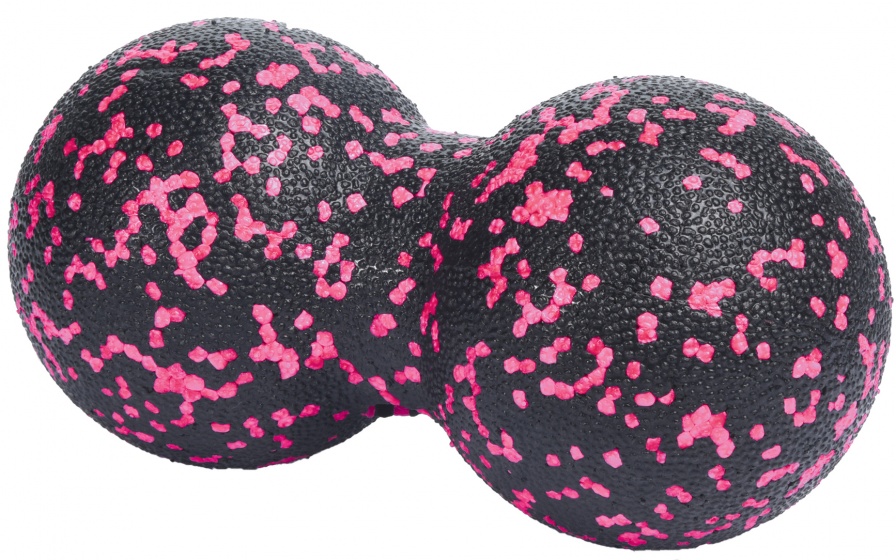 double massage balls black/pink 16 cm