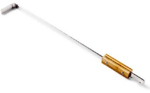 Yakiniku popolník 45 cm nerez/drevo strieborná/hnedá
