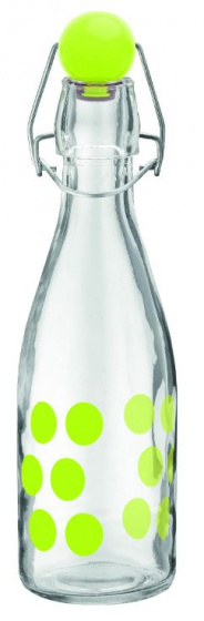 Zak!Designs fľaša na vodu Dot Dot 250 ml 21 cm sklenená zelená