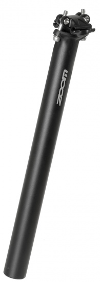 Zoom zadelpen vast patent 27.2 x 350 mm aluminium mat zwart