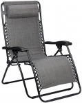 Abbey Camp campingstoel Chaise Longue Padding 90 x 75 x 112 cm grijs Abbey Camp campingstoel Chaise Longue Padding 90 x 75 x 112 cm grijs