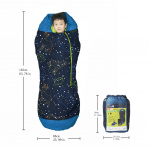 AceCamp slaapzak glow-in-the-dark junior 166 cm blauw AceCamp slaapzak glow-in-the-dark junior 166 cm blauw