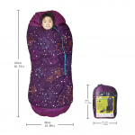 AceCamp slaapzak glow-in-the-dark junior 166 cm paars AceCamp slaapzak glow-in-the-dark junior 166 cm paars